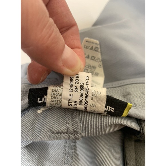 Under Armour Golf Pants Men 36x33 Gray UA Match Play Loose Fit Performance - Picture 7 of 8